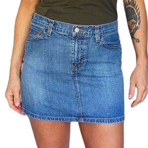 Roxy Quicksilver Denim Jean Skirt Size 5 Blue